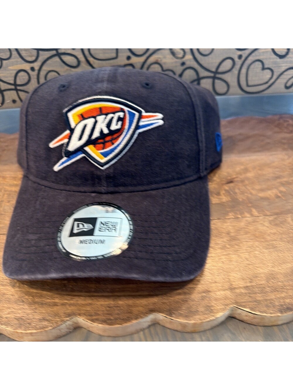 New Era OKLAHOMA CITY THUNDER Medium  Fitted Medium Hat Cap NBA